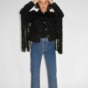 Women's Levi's Ex-Boyfriend Trucker Fringe Jacket